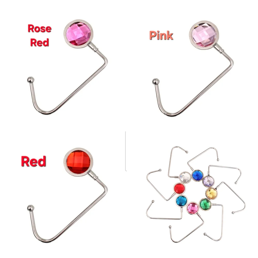 Purse Hooks Rhinestone In Your Choice Of An Assortment Of Colors - Picture 7 of 13
